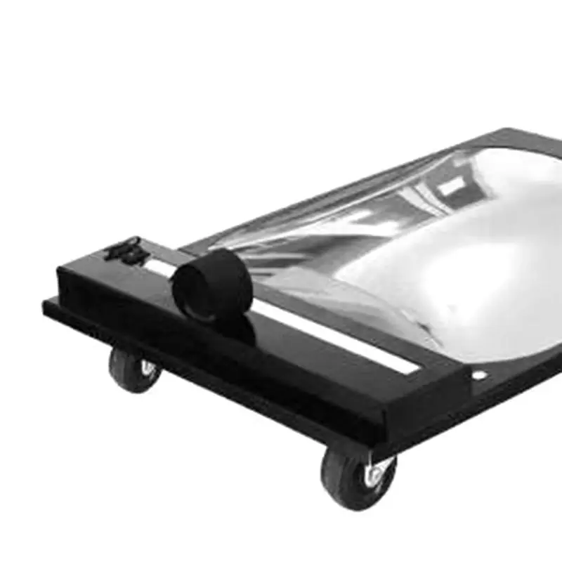 [A93Z!】 12Inch Flodable Telescoping Mirror With LED Light And Wheels For Cars, Bus, Trucks EU Plug