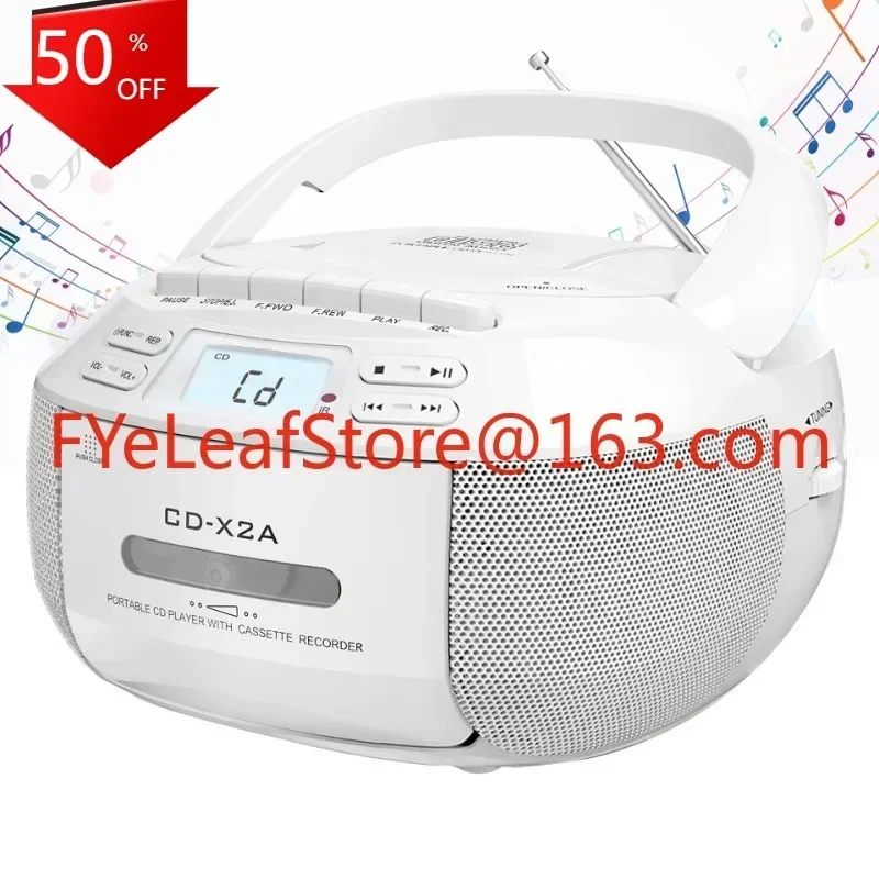 Hot salesPortable Bluetooth CD MP3 Playback FM Radio Tape Player