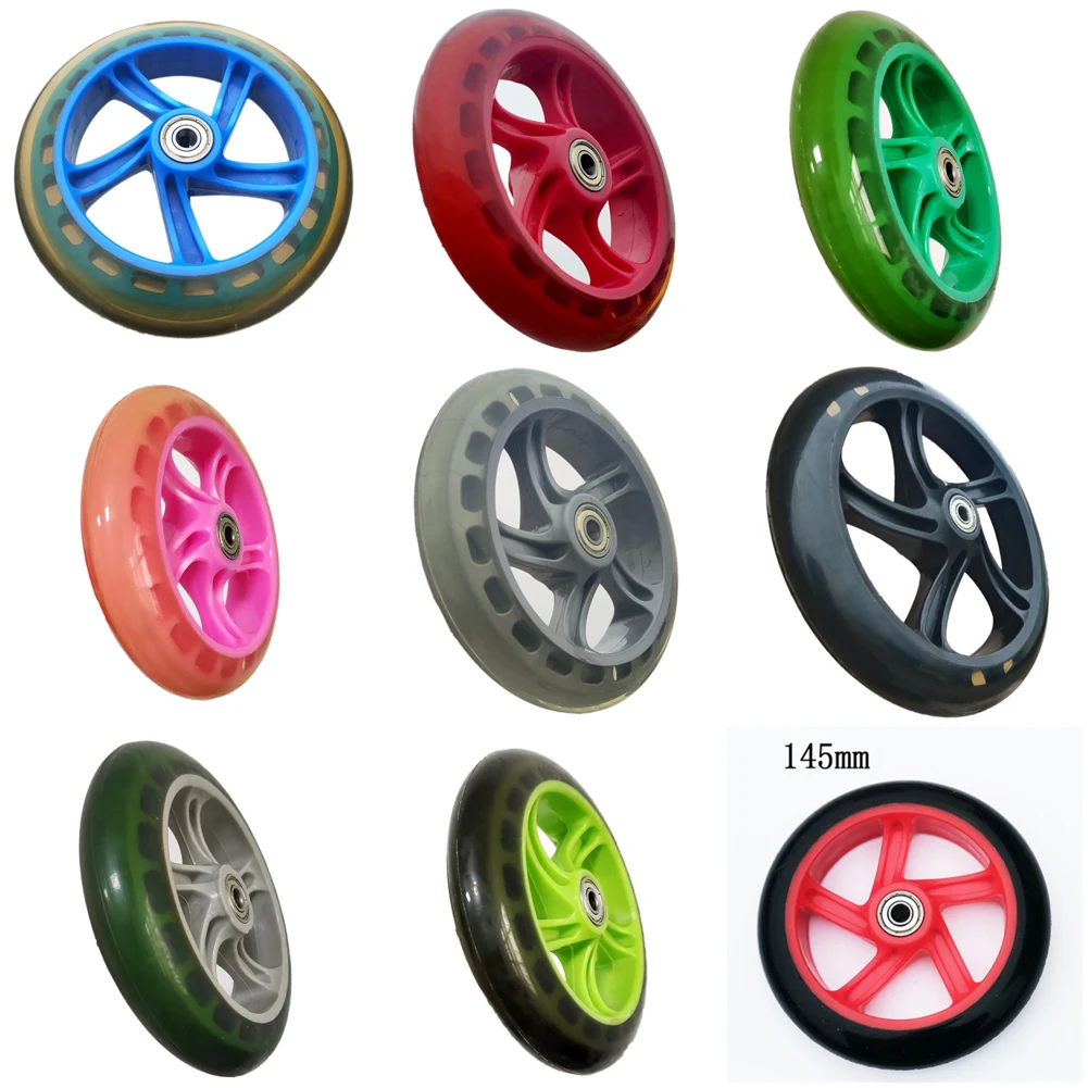

Scooter Wheel 6inch Wheels Wheelchair Front Wheels With Bearing 145mm High Elasticity No-slip Accessory