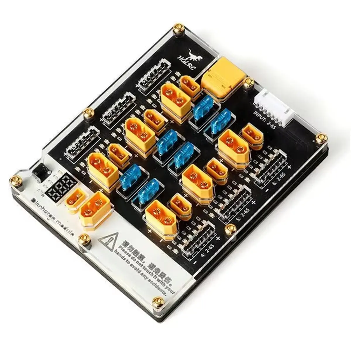 Pro 6 Port LIPO Balance Charger Board 40A XT30 Plug 2-6S LIPO Discharger for B6 Q6 Nano D6 Pro