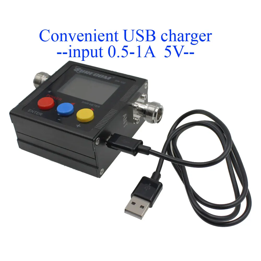 SW-102 Digital Antenna Power &SWR Meter VSWR 1.00-19.9 VHF/UHF 125-525MHz for Two Way Radio Ham Walkie Talkie Wholesale Counter