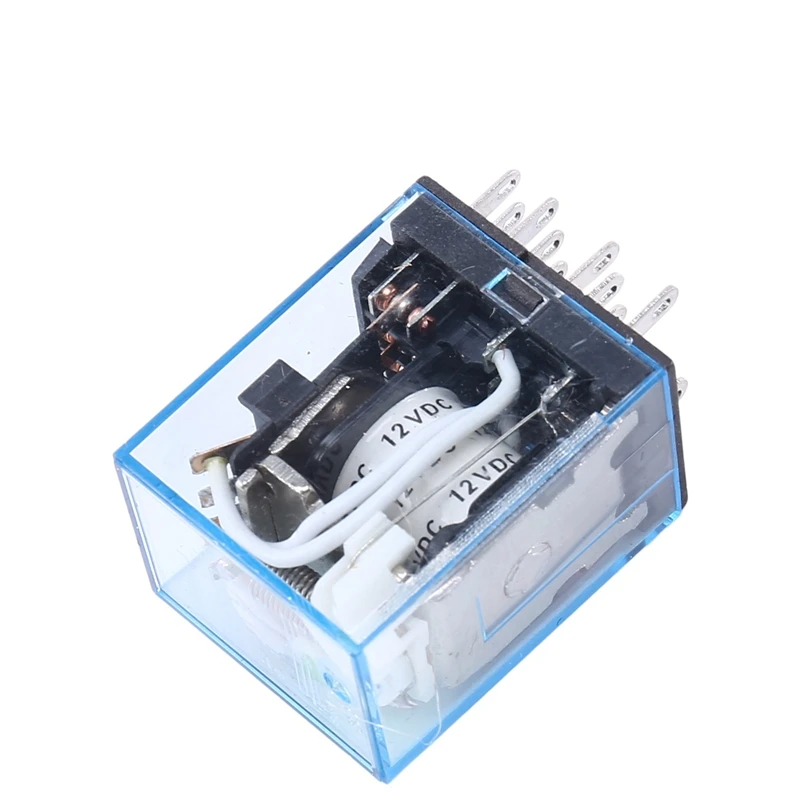 FULL-6X HH54P DC 12V Bobina 4PDT 14 Pinos Relé de Potência Eletromagnética Base DYF14A