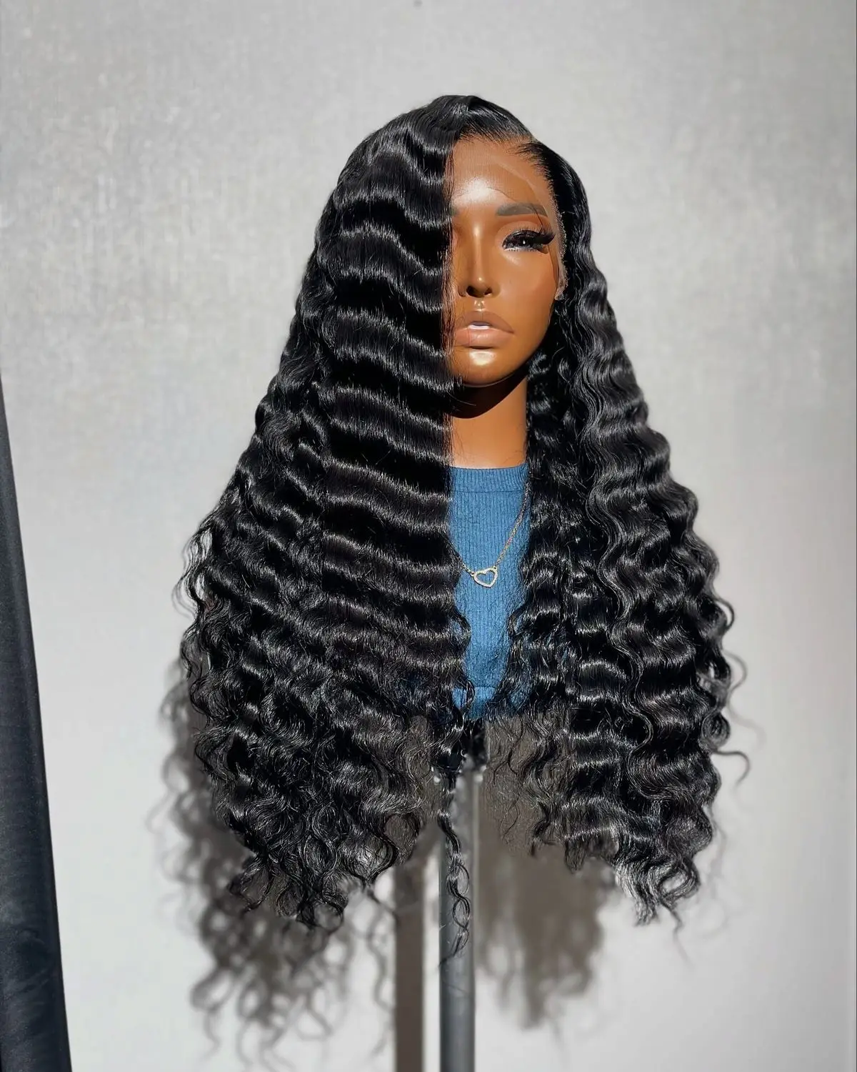 

13X4 13X6 Water Wave Hd Transparent Lace Front Wigs Deep Wave Lace Frontal Pre Plucked Curly 100% Human Hair Wigs 250 Density