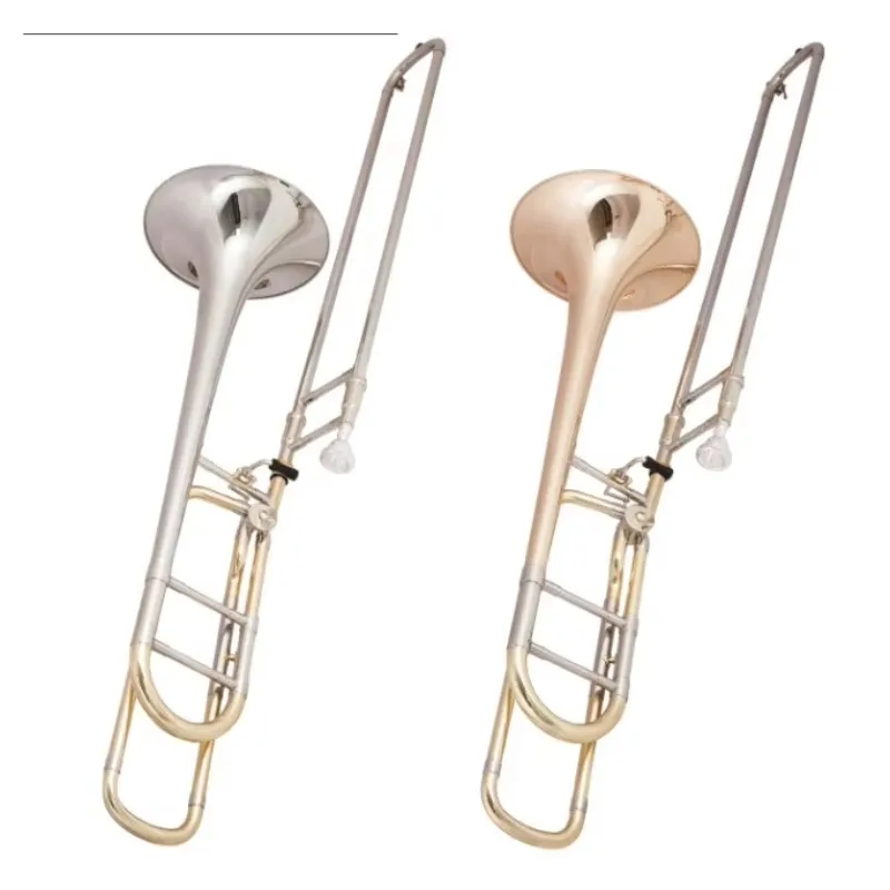 Alto Trombone Brass Body Wind Musical Instrument For Practice Performance
