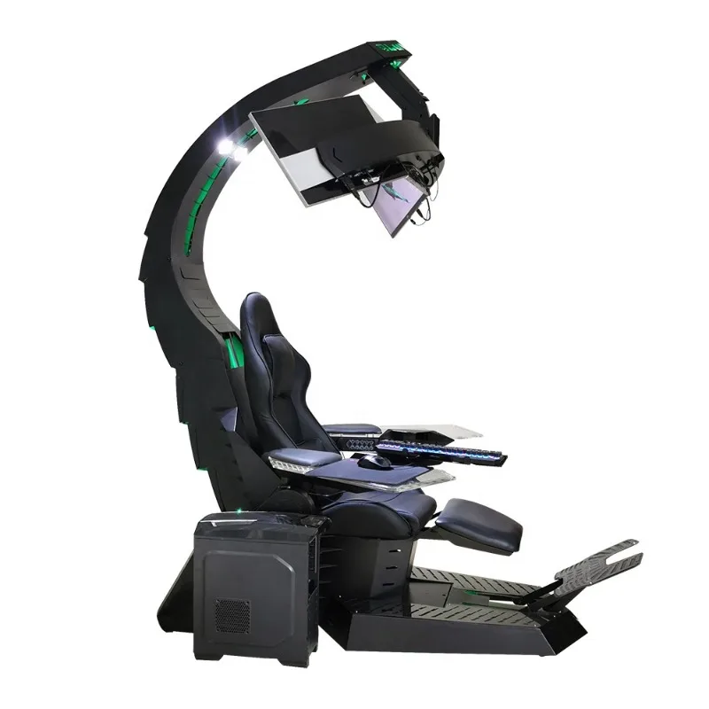 modern swivel support 3 monitors predator cockpit simulation gaming chair scorpion computer game chair