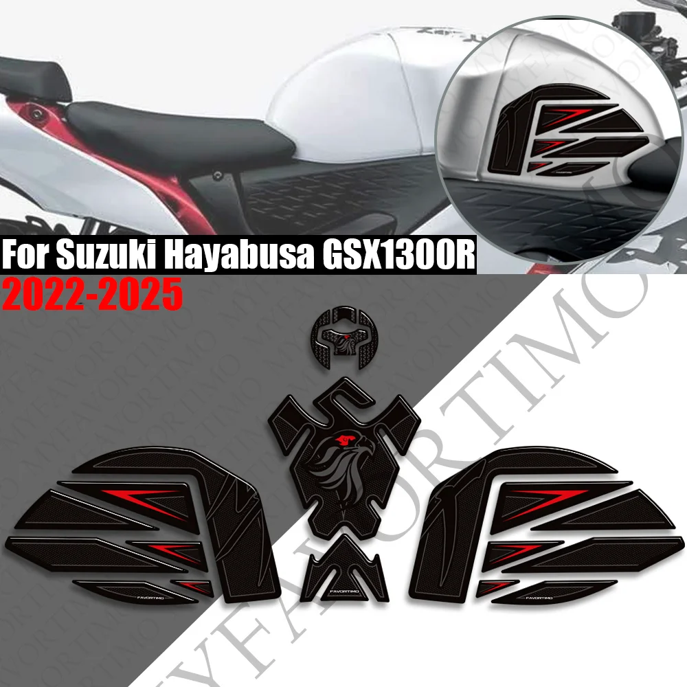 For Suzuki Hayabusa GSX1300R 2022 - 2025 Motorcycle Fuel Tank Pad Sticker Moto Epoxy resin Decals Accessories