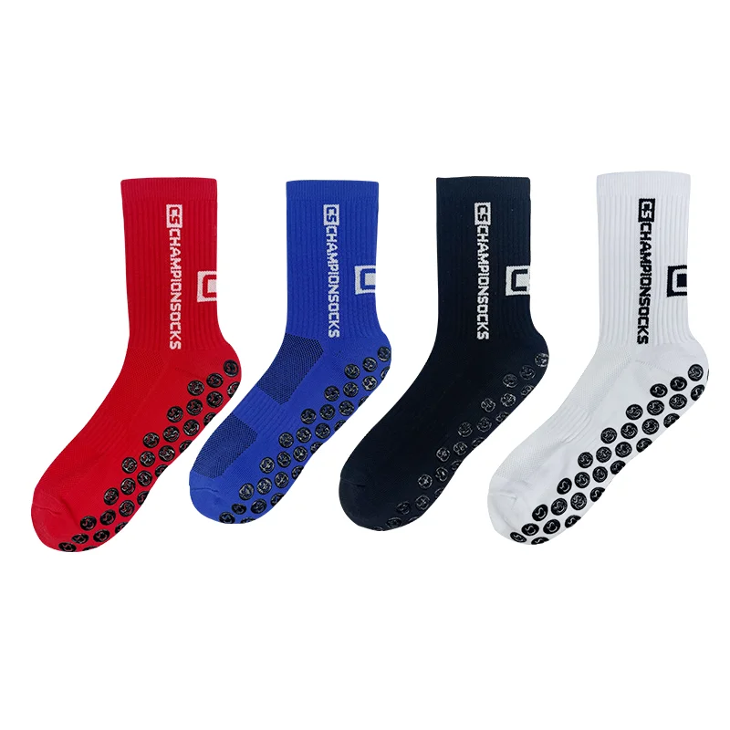 One Pair Adult 6 Colors Sports Series Socks Polyester Is Breathable Sweat-absorbing Football Socks at the Bottom of the Towel