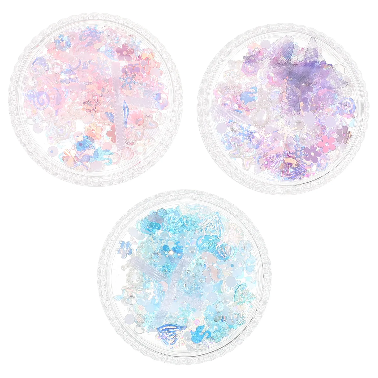

3 Boxes Children Stage Makeup Face Jewel Safe DIY Butterfly Flatback Festival Party Decorations Face Jewelry Nail Accessories
