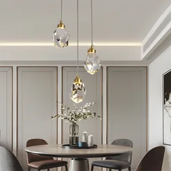 Nordic Crystal Pendant Light for Living Room Bar Hanging  Lustre  For Bedroom Bedside LED Wall Lights Indoor Lighting Fixtures