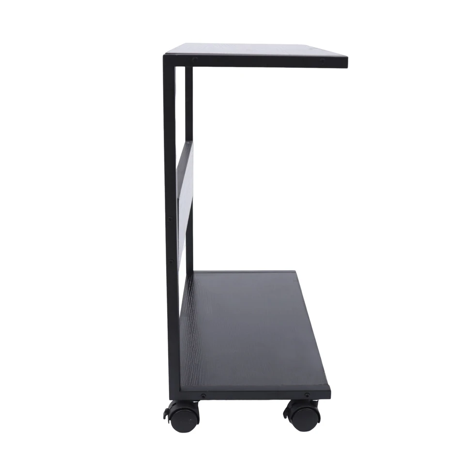 2 Tier Rolling Computer Tower Stand with Wheels