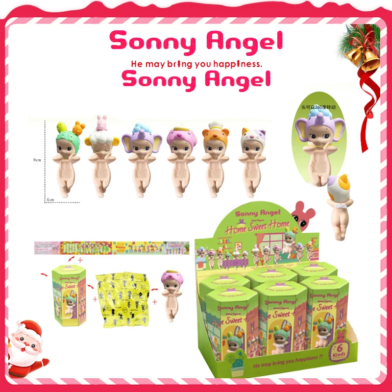 New Party Angel Series Sonny Angel Love Home Fan Doll Decoration Desktop Computer Screen Cupid Christmas Gifts Birthday Toys