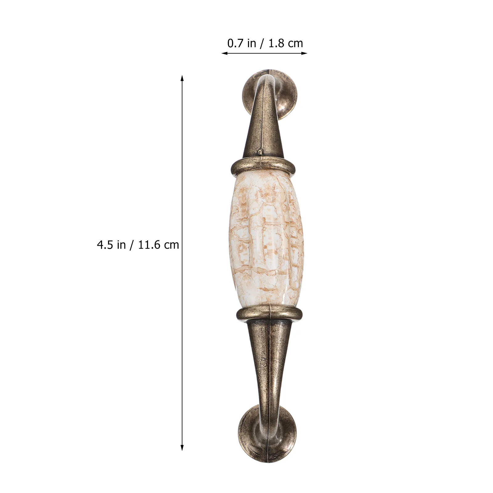 

4pcs Marble Print Cabinet Pull Handles European Style Furniture Knobs Wardrobe Door Cupboard Handles Sturdy Hardware Accessories
