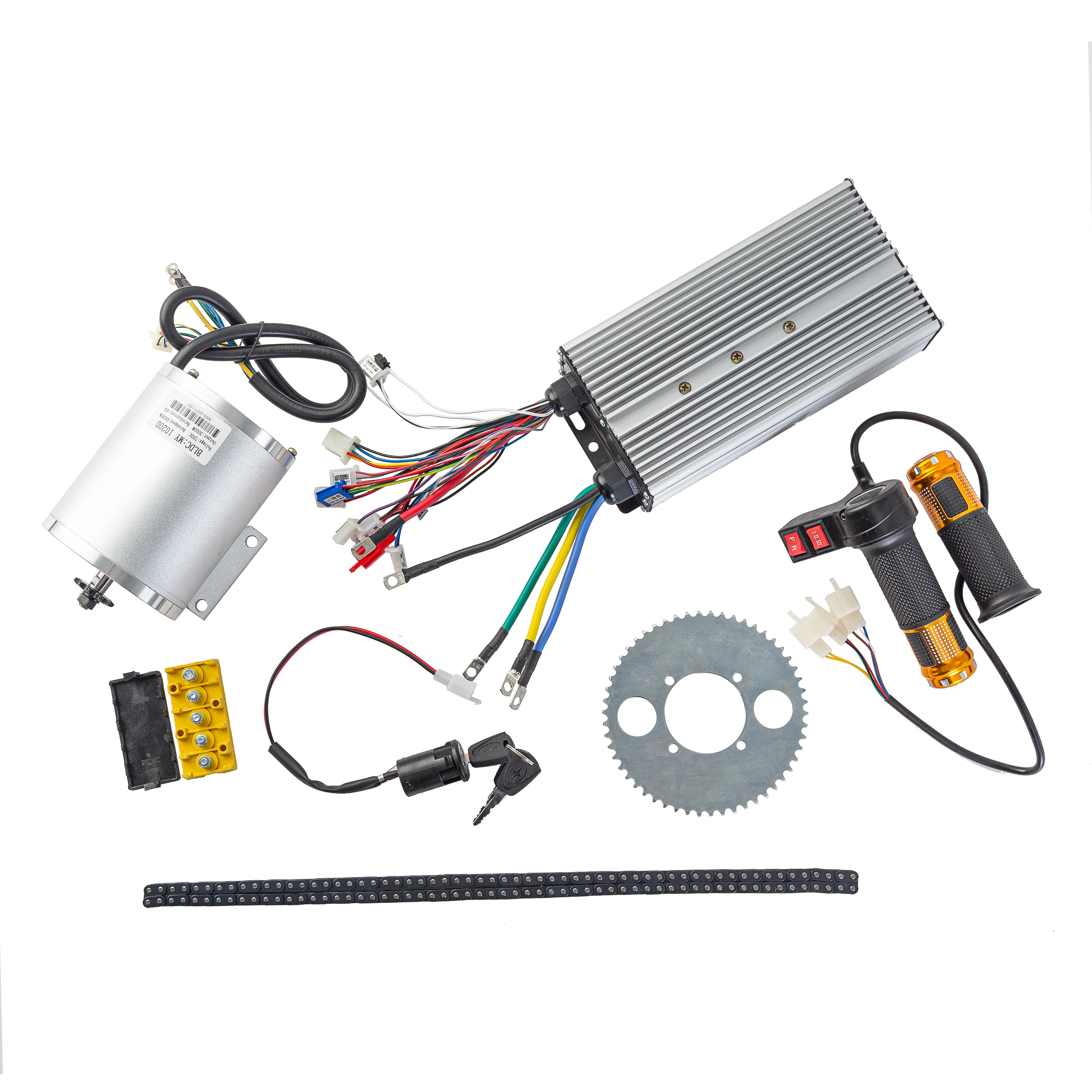 72V 3000W Electric Scooter Motor With Controller throttle key lock kit For Electric Scooter E bike E-Car Engine Motorcycle Part