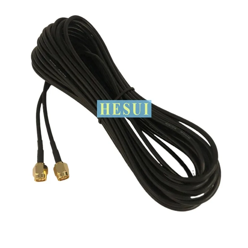 SMA Male turn SMA male inner screw Inner pin conversion cable RG174 Double male cable SMA-JJ extension cable