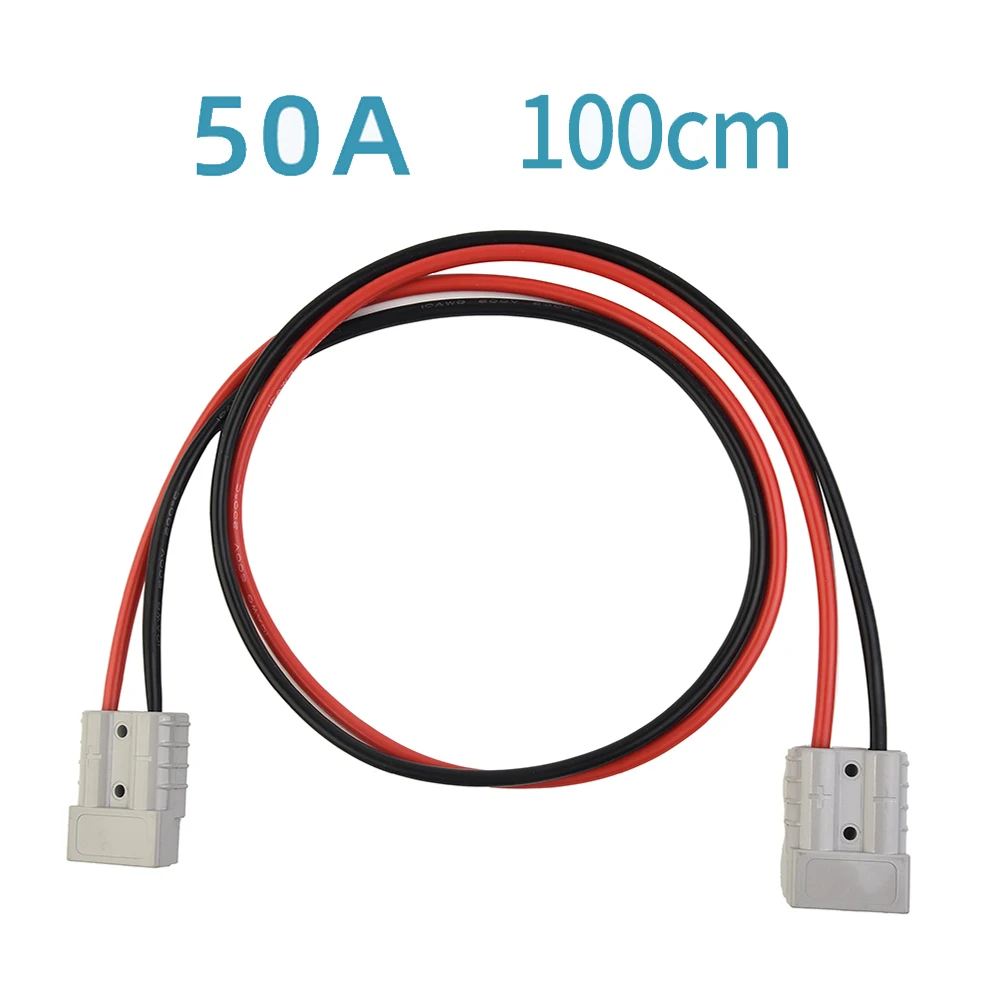 50A 600V DC Charging Connector Kit For Double Head Cable Grey Silver Plated Copper Terminal For Solar Battery 50A
