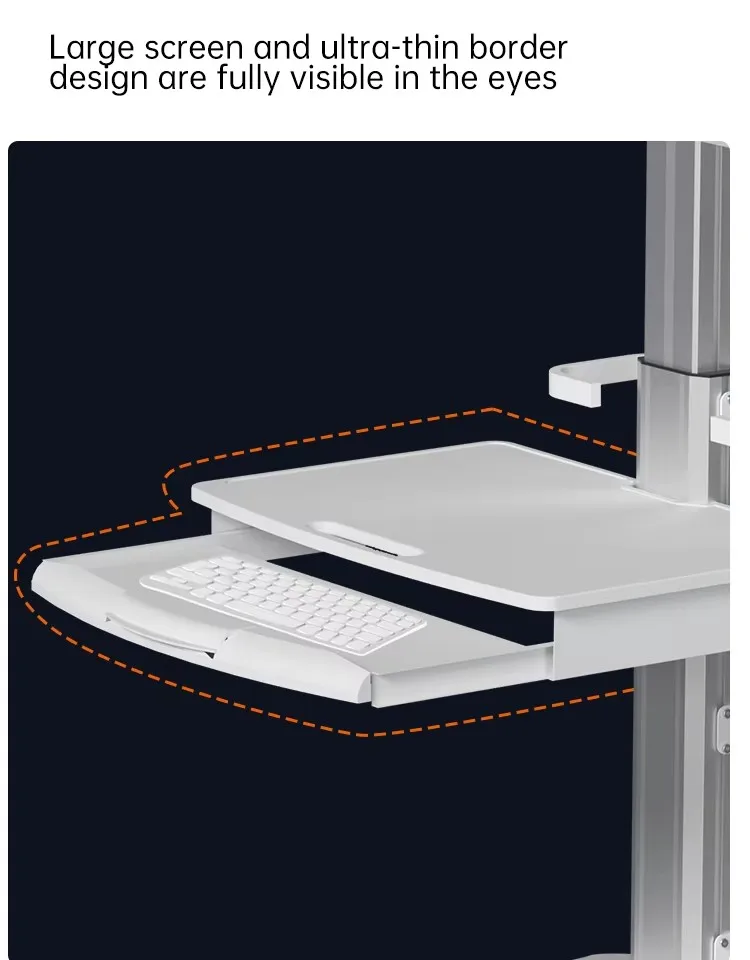 Medical Cart Mobile Medical Trolley Dental scanner Trolley Intraoral Scanner cart for Clinic School Home Office