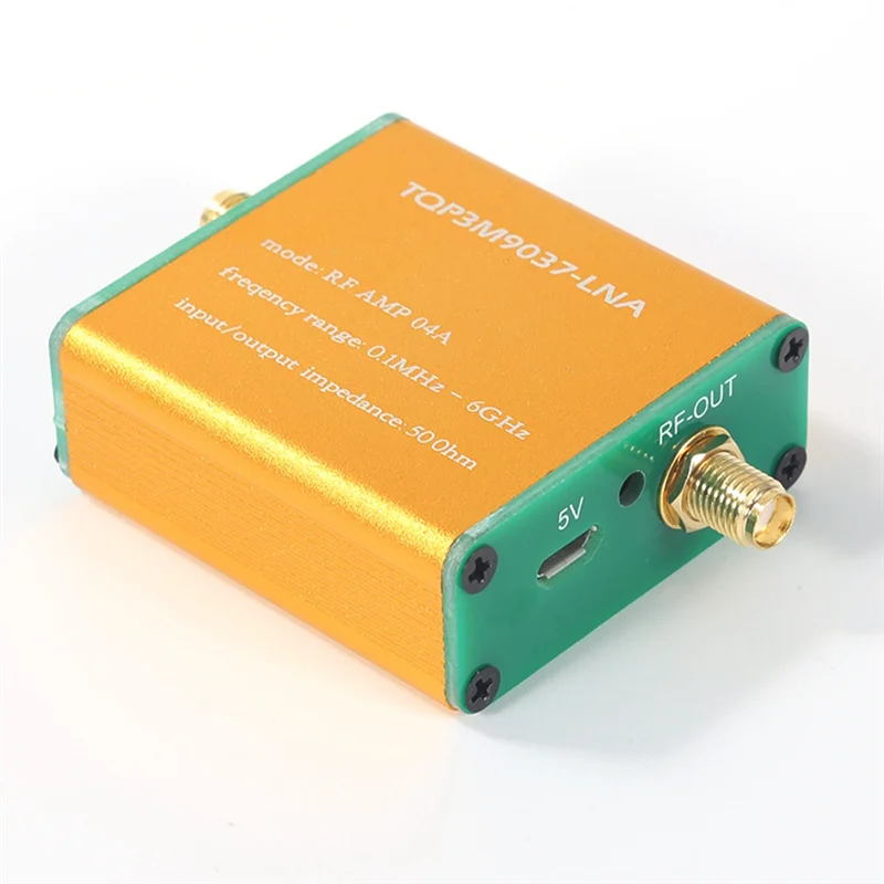 مضخم صوت ممتاز ومنخفض الضوضاء 100K-6Ghz كامل النطاق 20DB LNA RF مضخم الطاقة برامج احترافية راديو محدد