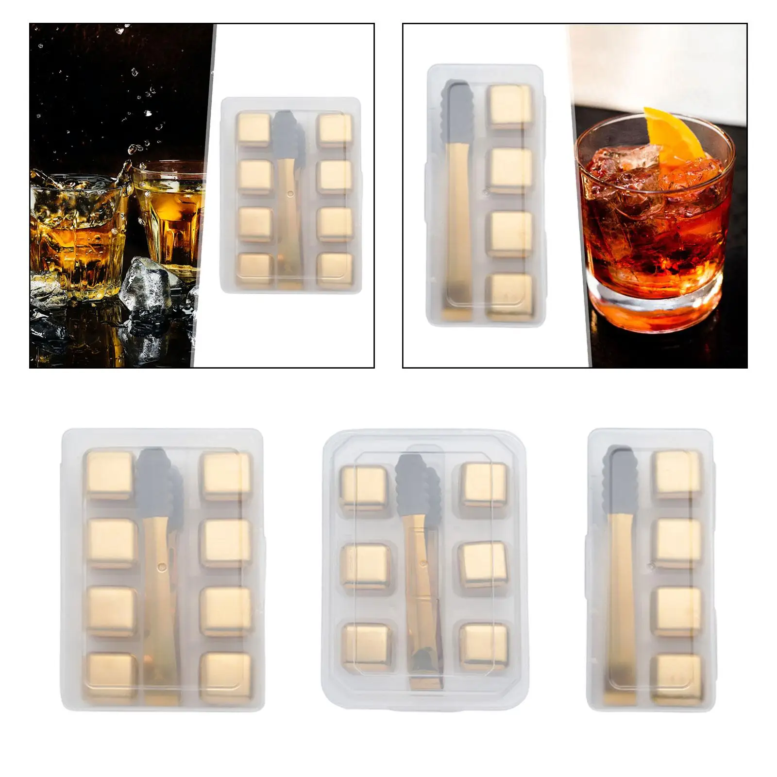 Stainless Steel Ice Cubes, Whisky Ice Cubes, Can Keep Your Drink Cold, Reusable