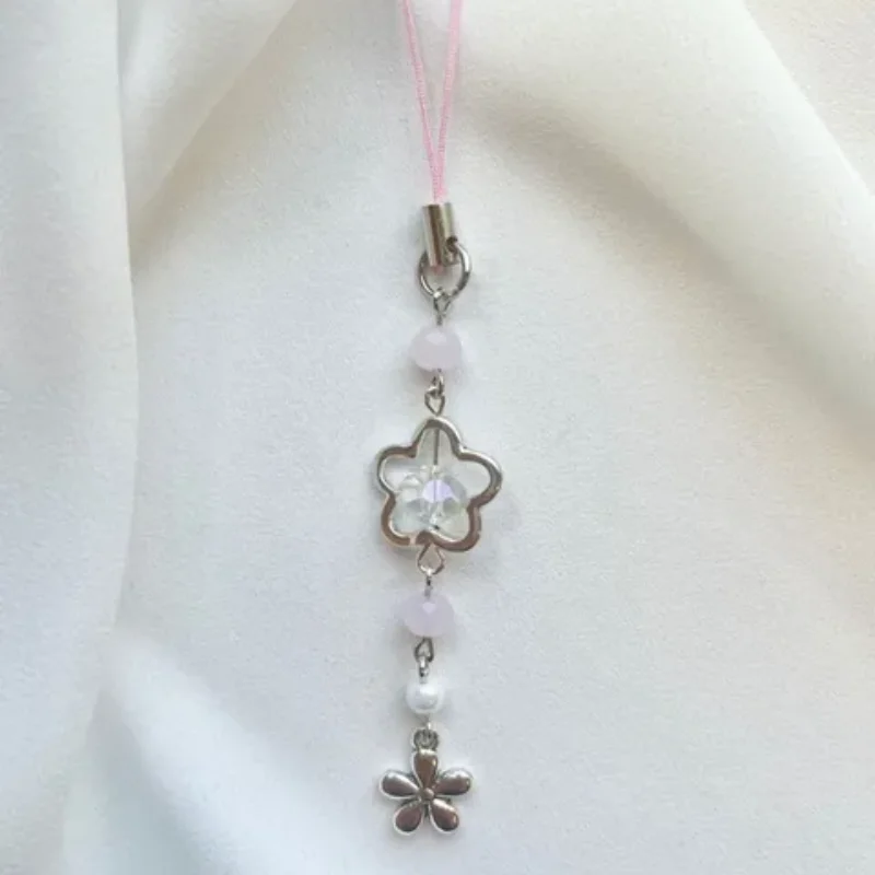 Sakura Mini Blossom Phone Charm Y2K Handmade