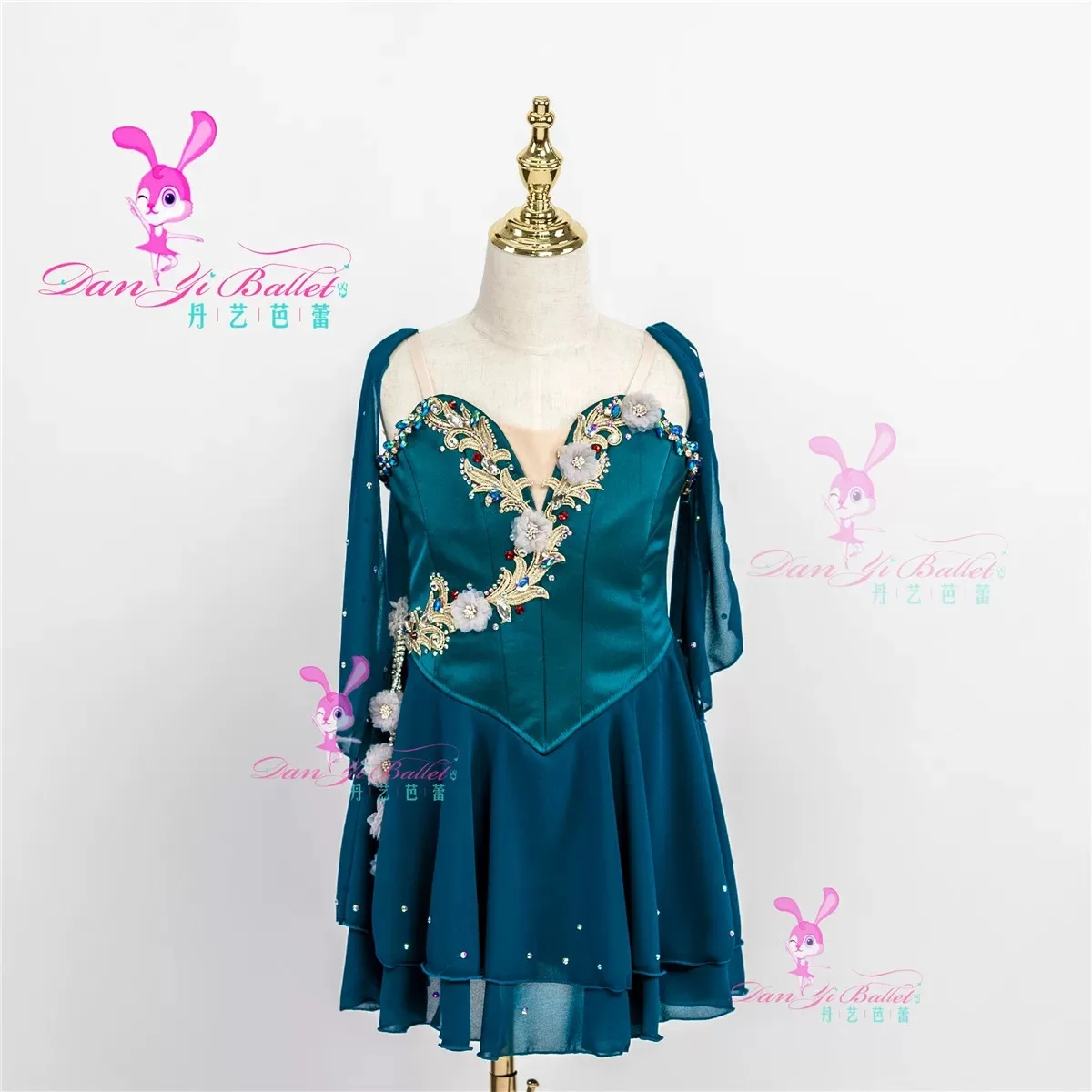 Danyi Ballet Green Cupid Angel Adult Children Competition dress performance dress Professional customization