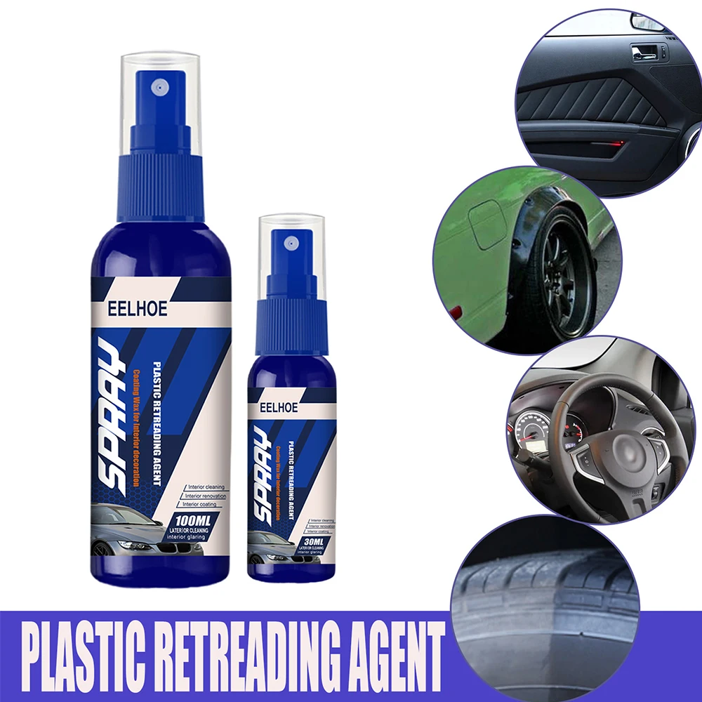 Car Plastic Restorer Back To Black Gloss Car Cleaning Products Plastic Leather Restore Auto Polish And Repair Coating Renovator