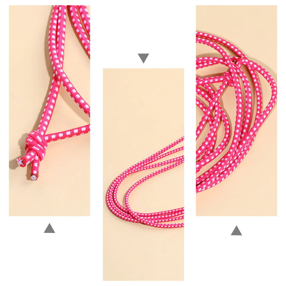 2pcs Kids Jumping Rope Elastic Band Toys Lightweight Fitness Pink Girl Sports Home School Training Weight Loss