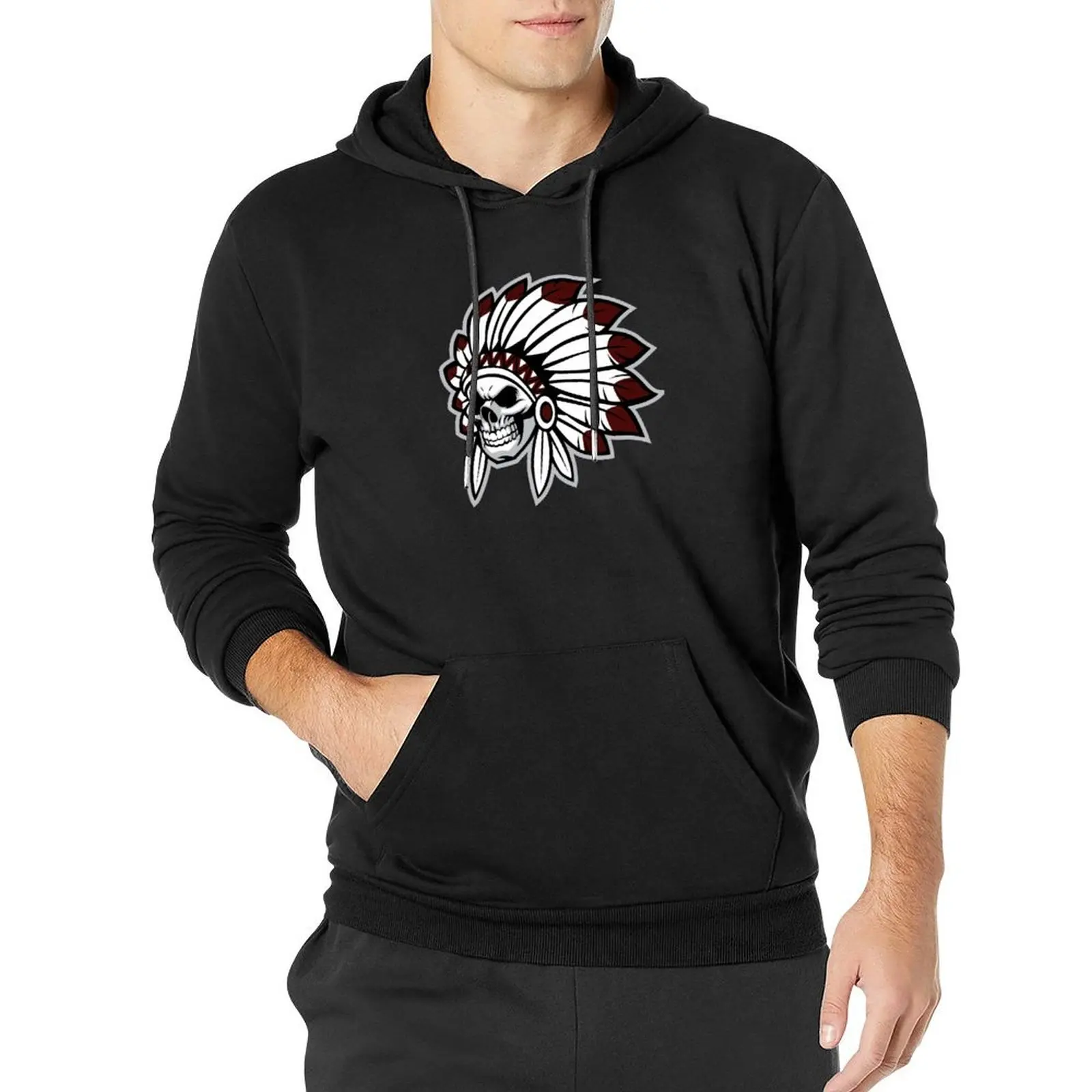 Warrior Skull Pullover Hoodie fashion men men wear autumn jacket men hoodies for