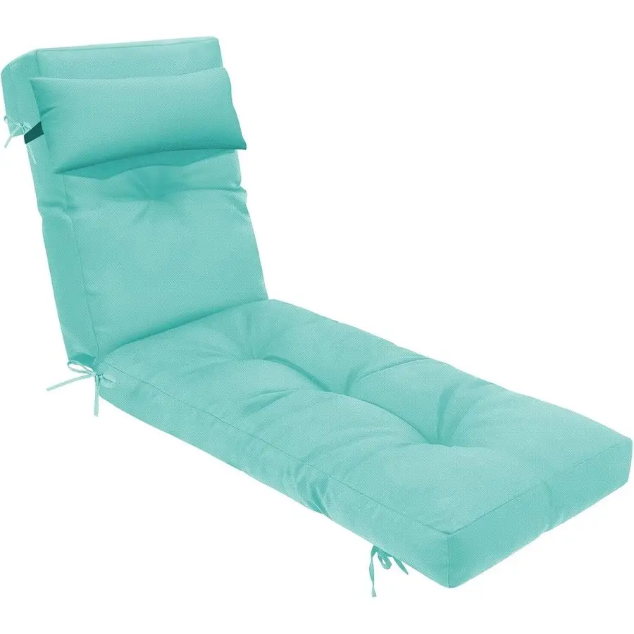 وسادة كرسي الصالة في الهواء الطلق للكراسي، وسائد بديلة مقاومة للبهتان مع 6 أربطة، رغوة الذاكرة السميكة P