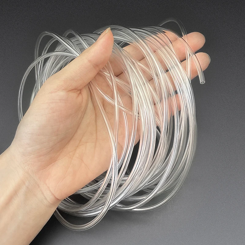 

Прозрачная капиллярная трубка из ПВХ ID 0,5 мм-3 мм, высококачественная гибкая труба для воды, небольшой пластиковый шланг, защита от разрыва, защита от изгиба