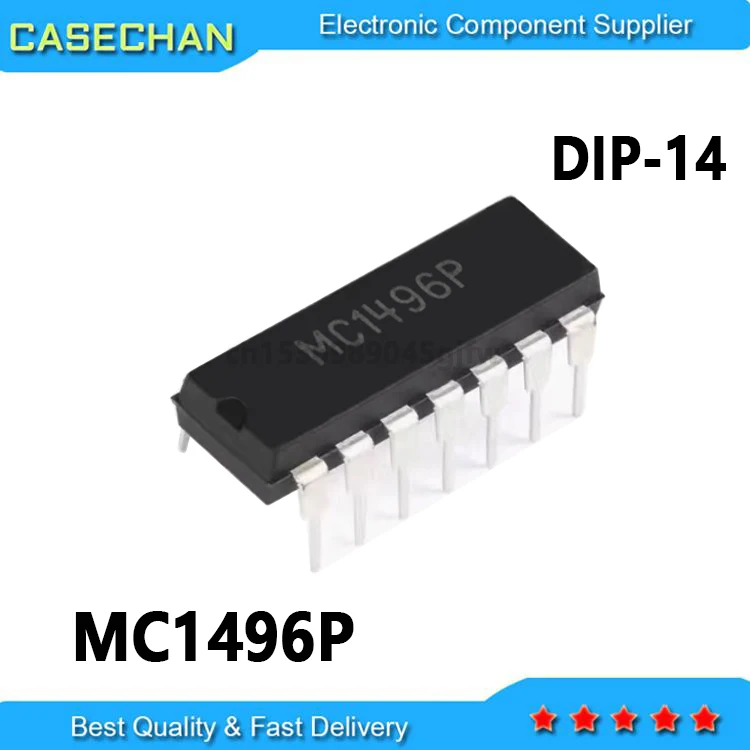 10PCS New and Original MC1496 MC1496P DIP-14