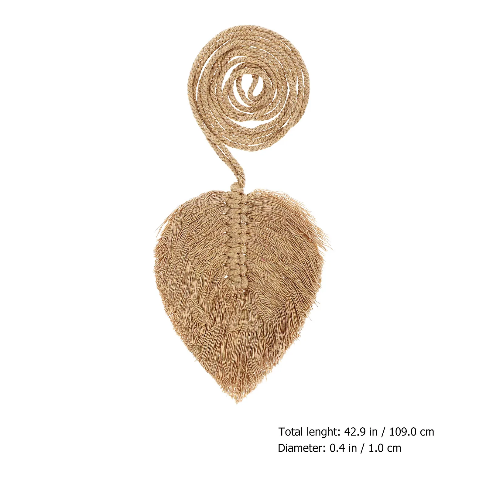 2 Buah Pengikat Tirai Rajut Gaya Bohemian Tali Tirai Dekoratif Cantik untuk Rumah Ruang Tamu Kamar Tidur Kantor Hiasan Dinding