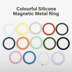 Universal Magnetic Mobile Phone Ring for Magsafe Accessories Metal Sticker Wireless Charger Iron Plate Sheet for iPhone 12 13 14