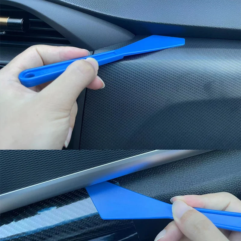 2Pcs Car Window Tint Tools Shank Gasket Squeegee Corner Gap Wrap Sticker Flexible Long Handle Scraper Vinyl Film Wrapping Tools