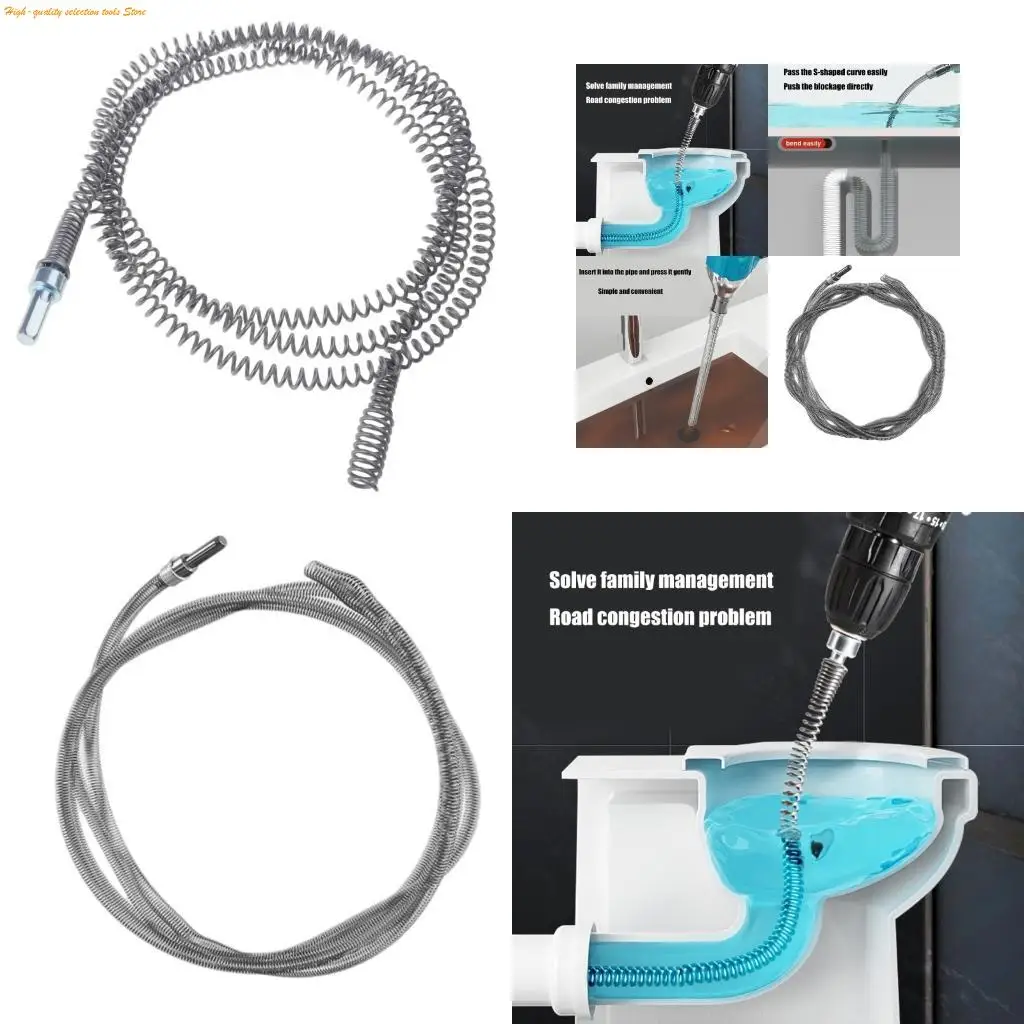 203F Industrial Heavy Duty 10mm Drain Auger Drill Attachment for Handheld Power Tool