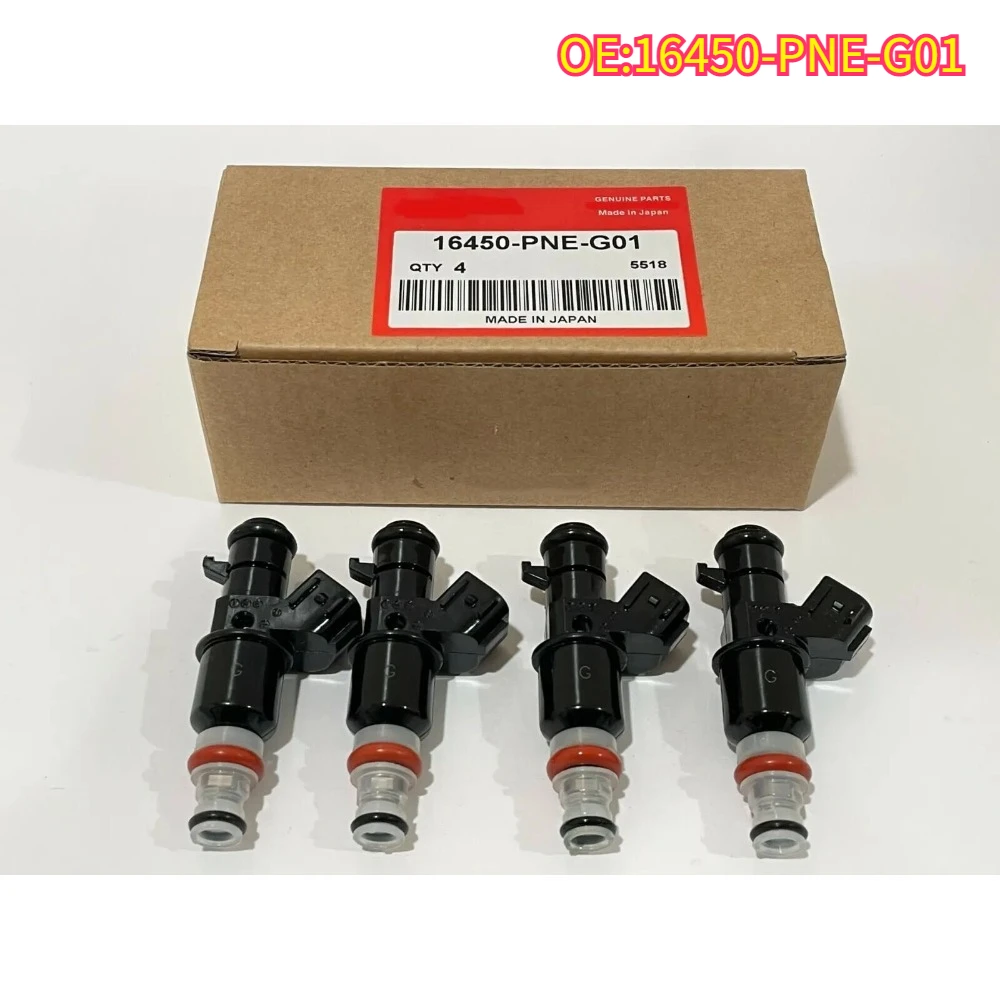 

High quality New For 4PCS 16450-PNE-G01 Fuel Injectors FIT 5-DOOR 2007 2008 FJ790 16450 PNE G01