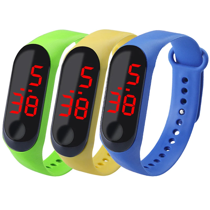 Reloj Digital LED para estudiantes, pulsera electrónica de silicona, regalo deportivo para niños y niñas