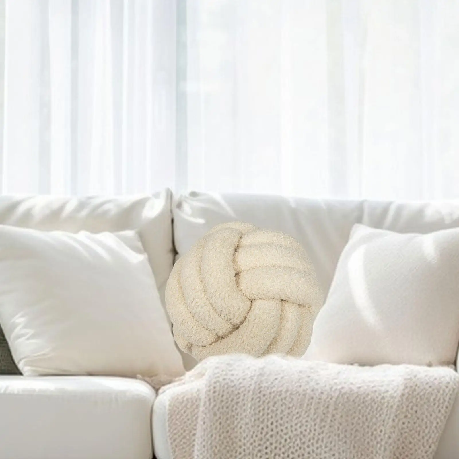 Nodo cuscino palla usi multipli puntelli fotografici estetici morbidi decorazione decorativa per la casa per soggiorno ufficio Patio camera da letto letto