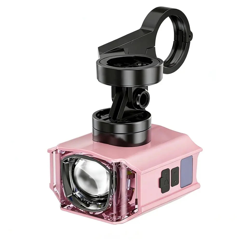 Mountain Bike Front Light Wireless Remote Control Aluminum Headlight Rechargeable Cycling Safety Lamp Power Display Light