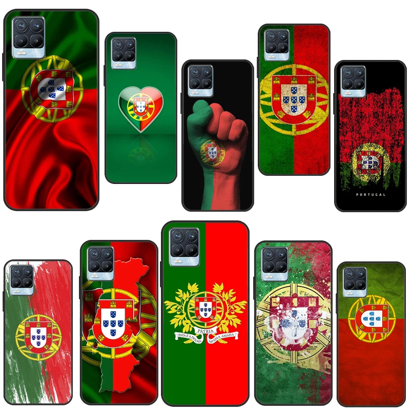 Portugal Flag For Realme C55 C35 C33 C31 C30 C21Y GT Neo 5 10 11 Pro Plus OnePlus 11 10T Nord 2 2T Case