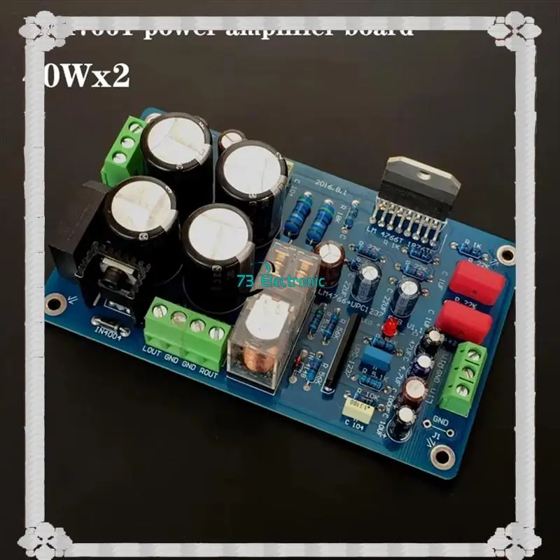 Consegna in 24 ore Doppia scheda amplificatore di potenza stereo 12V-24V 40W+ 40W LM4766 8 Ohm 2.0 canali con protezione dell'altoparlante