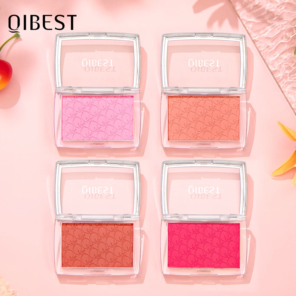 

Hot Matte Embossed Blush Palette Rosy Blusher Facial Blush Powder High Pigmented Pink Coral Rouged For Cheeks Smooth Cosmetics