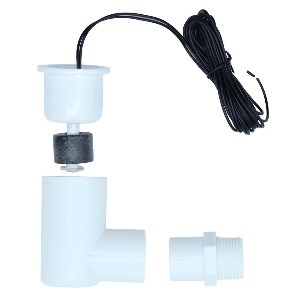 L Shape Float Switch For Ss2 Model ABS Material White Transparent Blue For HVAC AC Drain Safety Overflow Prevention Automatic