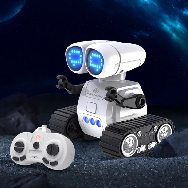 RC Robot Toys With Walkie Talkie Function,Gesture Sensing, Programming Motion,Dance And Shining LED Eyes Gift For Kids