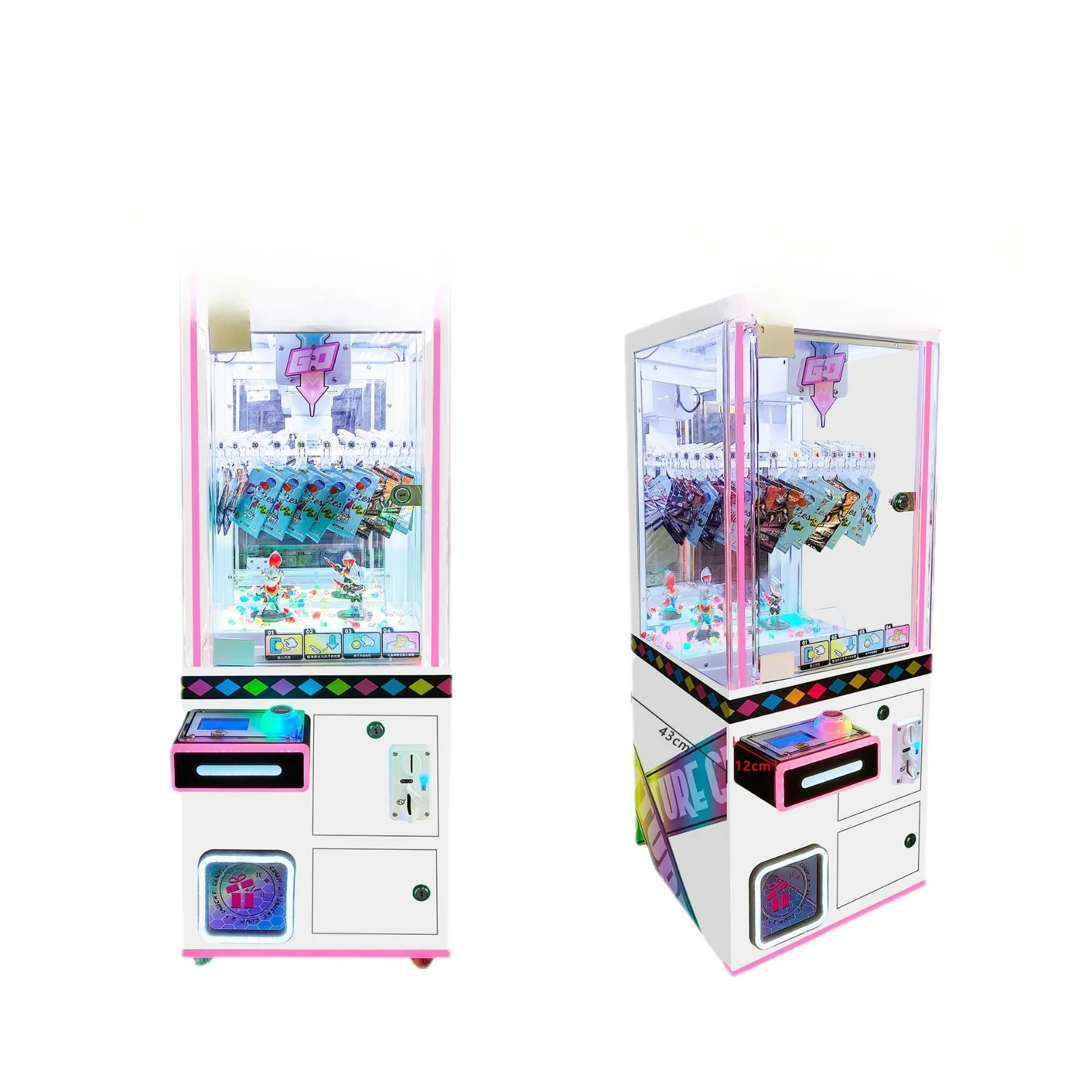 

Children's coin-operated hardware mini clip machine, clip doll