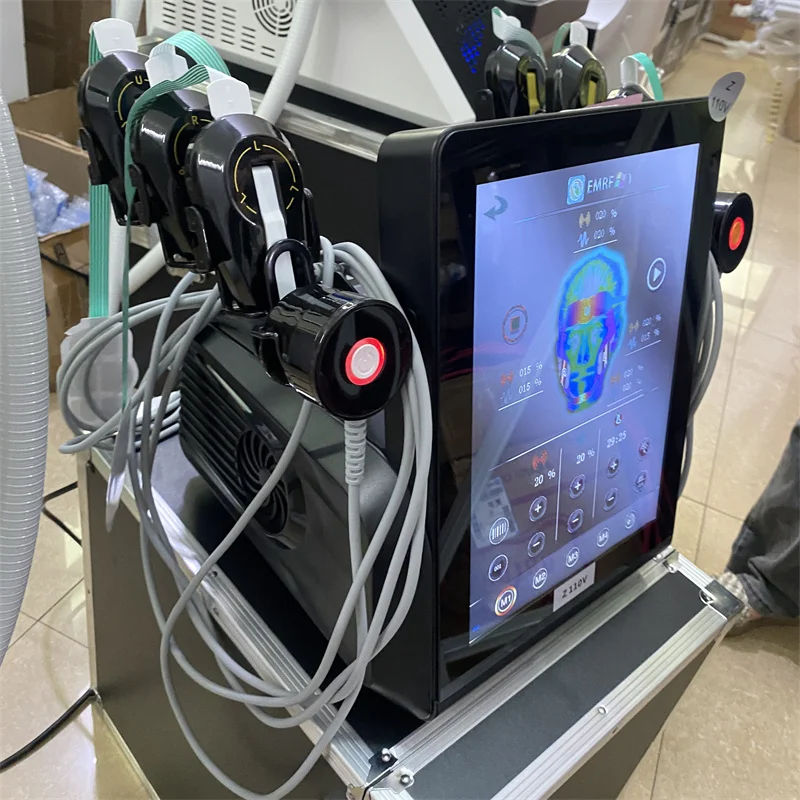 

Facial Electrostimulation Face Lifting Machine 6 Handles Sculpt Face Pads Massager Device Anti Aging Wrinkles Removal