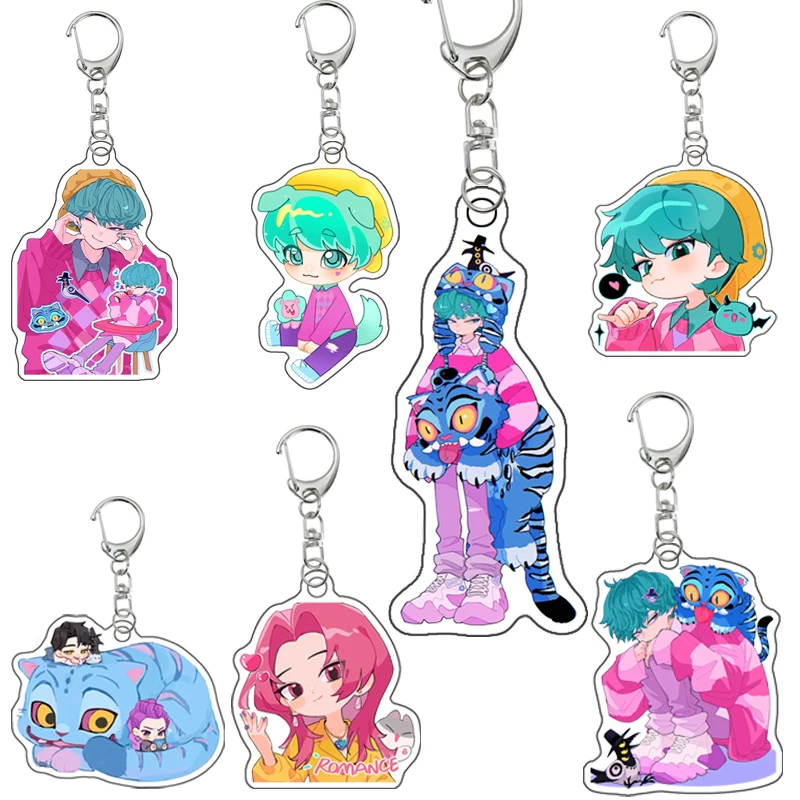 

Huntrix Saja Boys Rumi Jinu акриловое украшение кулон брелок Kpop охотники на демонов фильм акриловый брелок аксессуары подарок фанатам