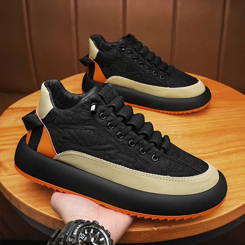 2023 Zapatillas De Hombre Leather Shoes for Men Luxury Sneakers Casual Shoes for Men Fashion Shoes Men Italiano Casuales Office