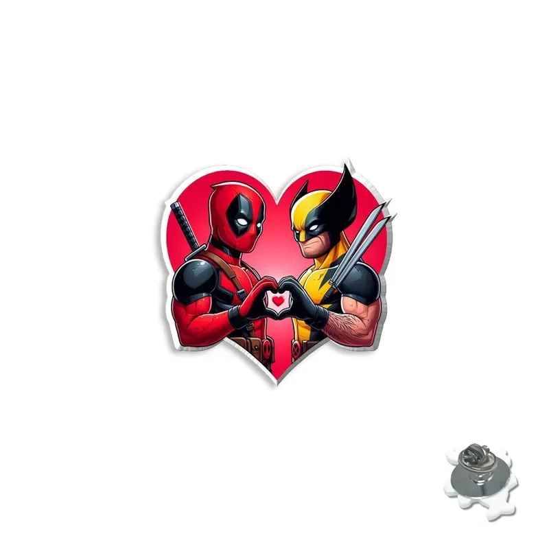 Disney Marvel Deadpool 3 Brooches PINs Deadpool and Wolverine Necktie Pin Accessories Fashion Jewelry Marvel Deadpool 3 Brooches