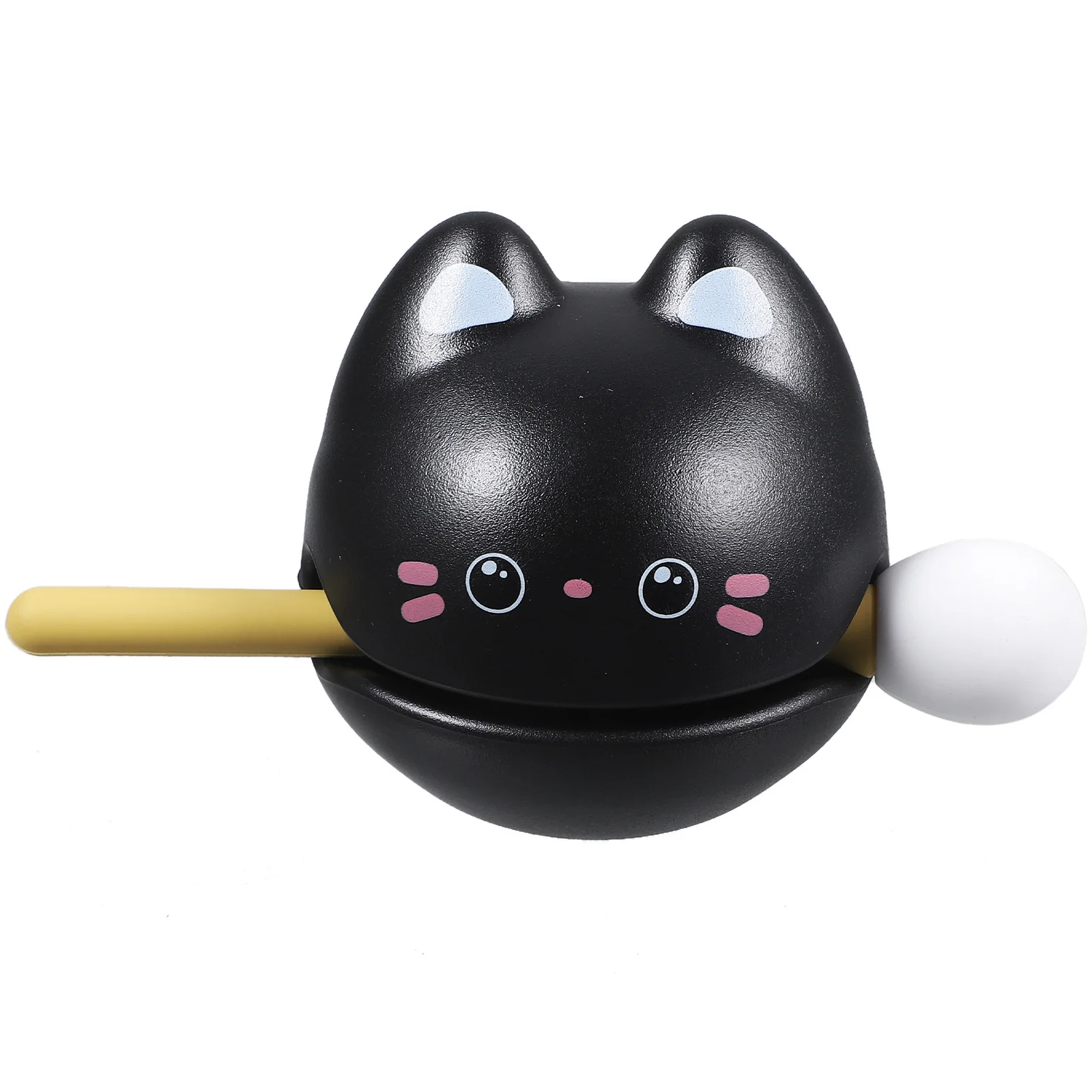 

1Set Small Wooden Fish Percussion Instrument Cat Shape Rhythm Sensory Music Education Office Decompression Stress Relief