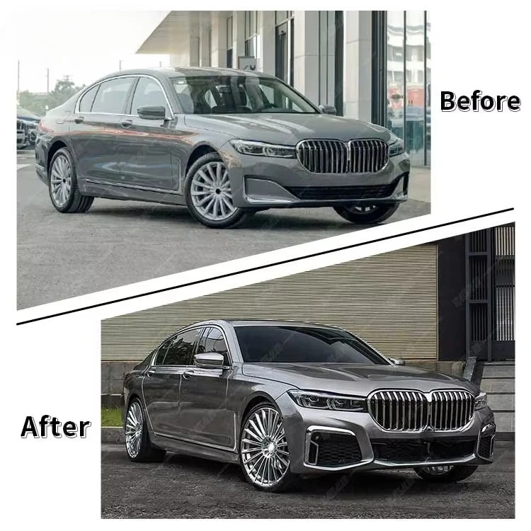 7 Series G12 LCI 21-24 Full Body Kit MT Style PP Material Front Bumper Rear Bumper Side Skirts Car Upgrade Accessory